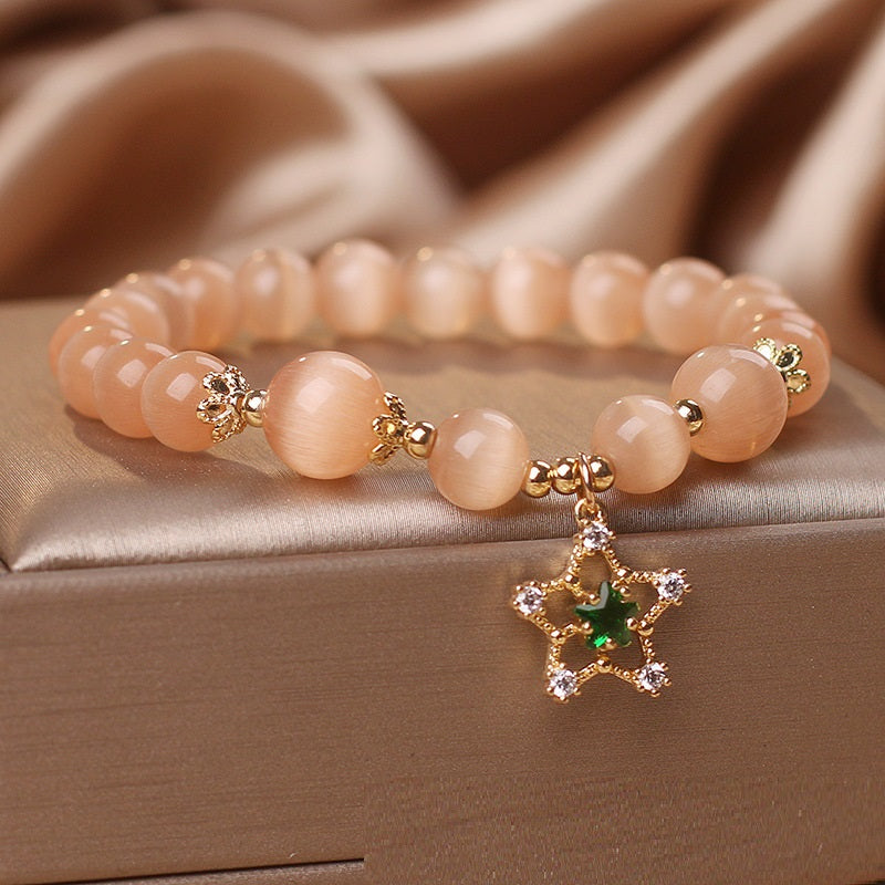 Opal Crystal Pentagram Bracelet For Women