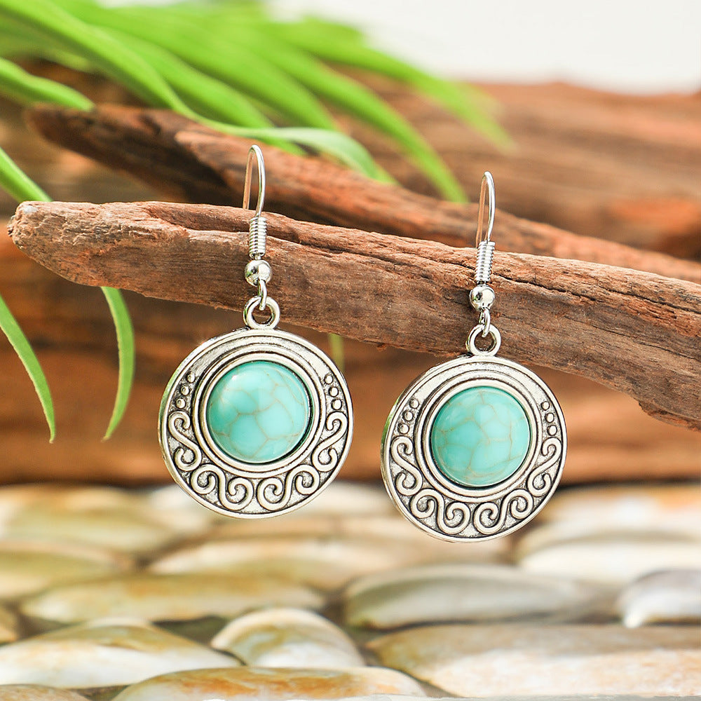 Alloy Retro Exaggerated Temperamental Ear Rings