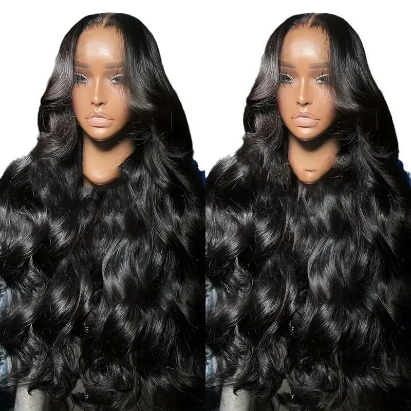 Natural High-temperature Fiber Front Lace Wig Female Medium Big Wave