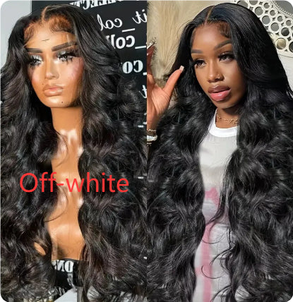 Natural High-temperature Fiber Front Lace Wig Female Medium Big Wave